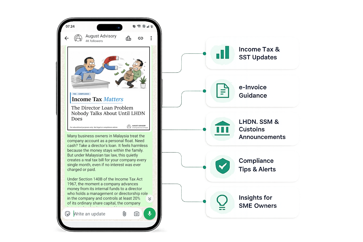 August Advisory WhatsApp Channel